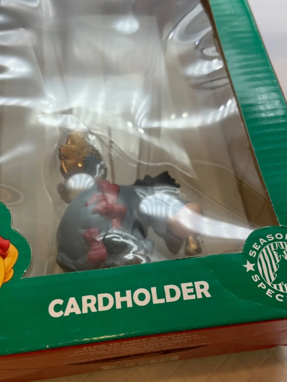 Disney Winnie the Pooh Eeyore Holiday Seasonal Specialties Cardholder In Box!